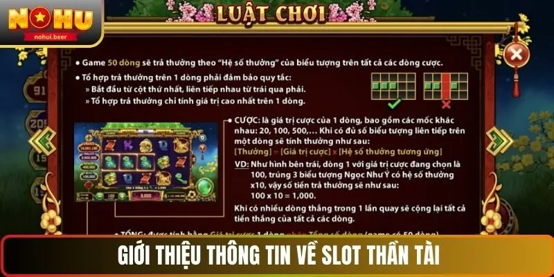 Nổ hũ thần tài là một tựa game slot đổi thưởng hấp dẫn