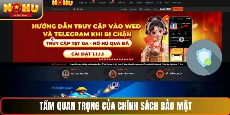 Mức độ quan trọng của chính sách bảo mật NOHU